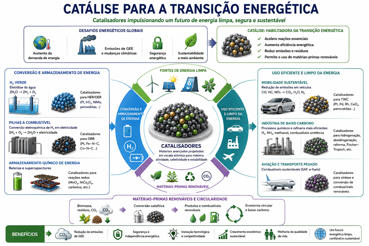 Catálise para a transição energética
